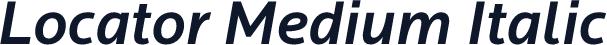 Locator Medium Italic