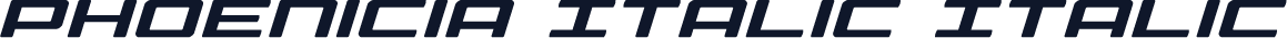 Phoenicia Italic Italic