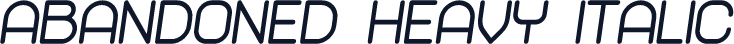 Abandoned Heavy Italic