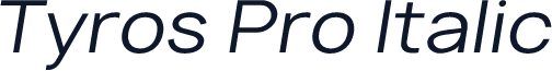 Tyros Pro Italic