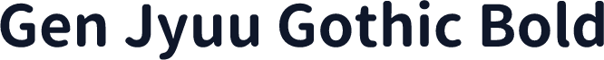 Gen Jyuu Gothic Bold