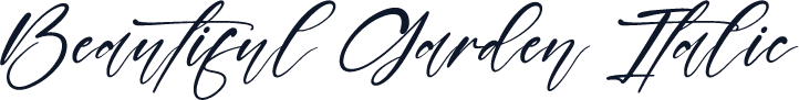 Beautiful Garden Italic