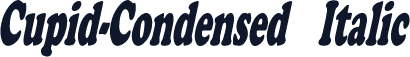 Cupid-Condensed Italic