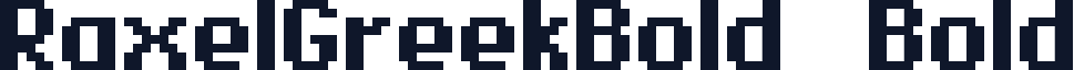 RaxelGreekBold   Bold