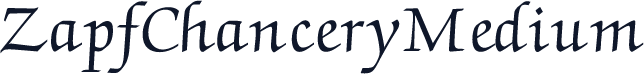 ZapfChanceryMedium