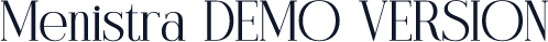Menistra DEMO VERSION