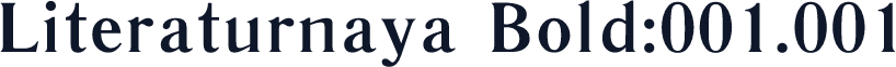 Literaturnaya Bold:001.001
