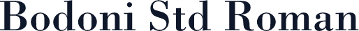 Bodoni Std Roman