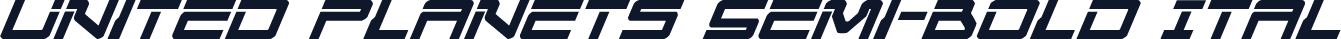 United Planets Semi-Bold Ital