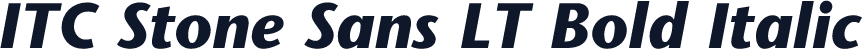 ITC Stone Sans LT Bold Italic
