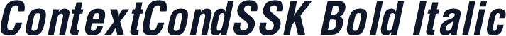 ContextCondSSK Bold Italic