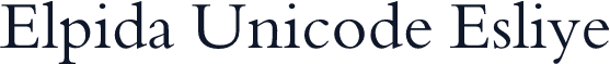 Elpida Unicode Esliye