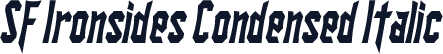 SF Ironsides Condensed Italic