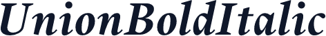 UnionBoldItalic