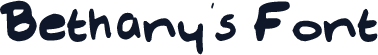 Bethany's Font