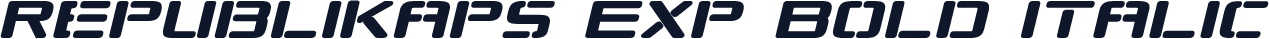 Republikaps Exp Bold Italic