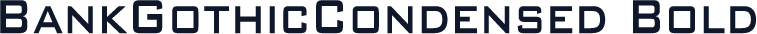 BankGothicCondensed Bold