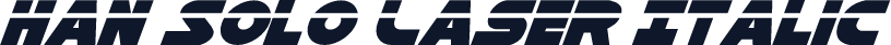Han Solo Laser Italic