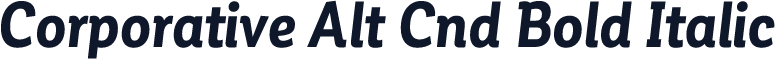 Corporative Alt Cnd Bold Italic
