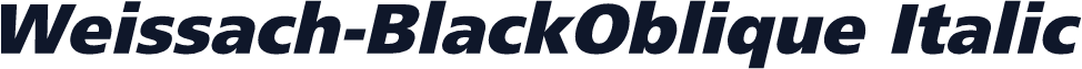 Weissach-BlackOblique Italic