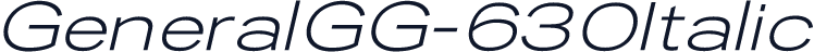 GeneralGG-630Italic