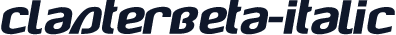 ClasterBeta-Italic