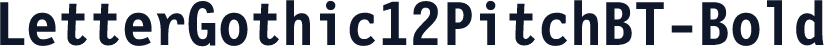 LetterGothic12PitchBT-Bold