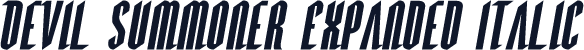Devil Summoner Expanded Italic