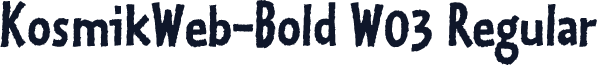 KosmikWeb-Bold W03 Regular