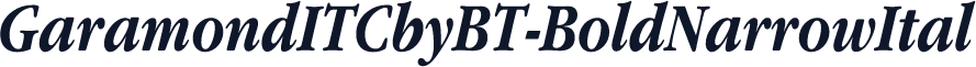 GaramondITCbyBT-BoldNarrowItal