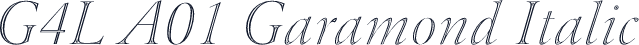 G4L A01 Garamond Italic