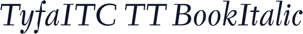 TyfaITC TT BookItalic