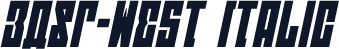 EAST-west Italic