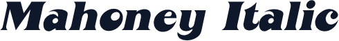 Mahoney Italic