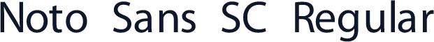 Noto Sans SC Regular