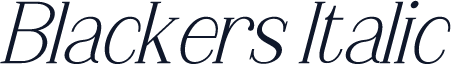 Blackers Italic