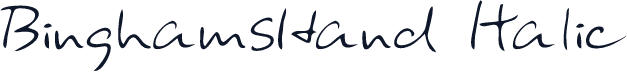 BinghamsHand Italic