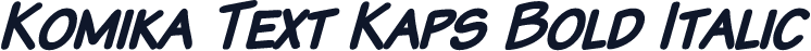Komika Text Kaps Bold Italic