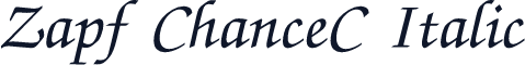 Zapf ChanceC Italic