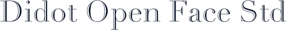 Didot Open Face Std