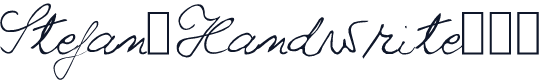 Stefan_Handwrite1.0
