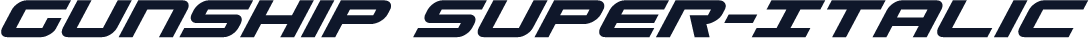Gunship Super-Italic