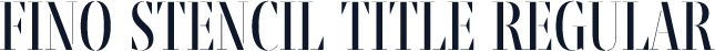 Fino Stencil Title Regular
