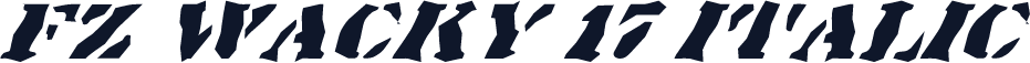 FZ WACKY 17 ITALIC