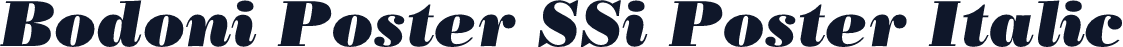 Bodoni Poster SSi Poster Italic