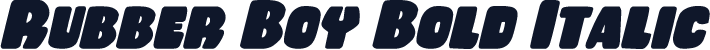 Rubber Boy Bold Italic