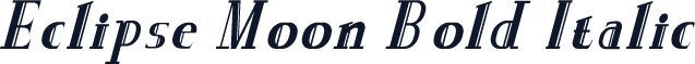Eclipse Moon Bold Italic