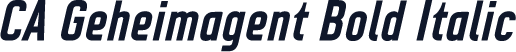 CA Geheimagent Bold Italic