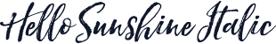 Hello Sunshine Italic