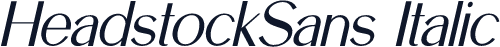 HeadstockSans Italic